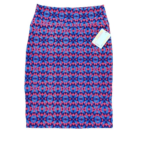 LuLaRoe Dresses & Skirts - Lularoe Cassie Skirt Women's M Black Colorful Fitted  Pull On Stretch NWT